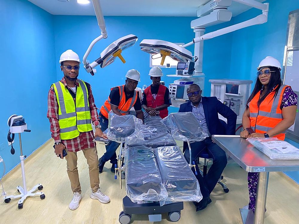 The Elite Electromechanical team in a completed operating theatre